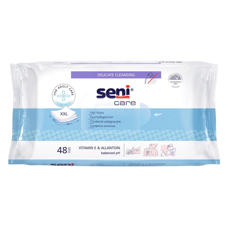 Салфетки влажные Seni Care 48 шт копия №1759665382