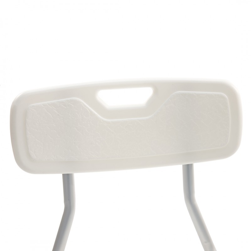 Сиденье для ванной комнаты со спинкой.