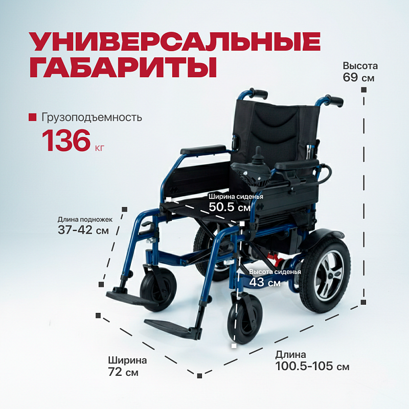 Инвалидная коляска с электроприводом Pulse 110