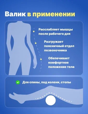 Валик многофункциональный (р. 500*150 мм, флис)